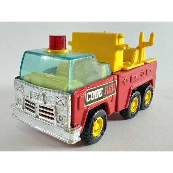 Buddy L Fire Truck Code Red Japan Diecast Rescue Vehicle 1:64 Vintage - Picture 4 of 12
